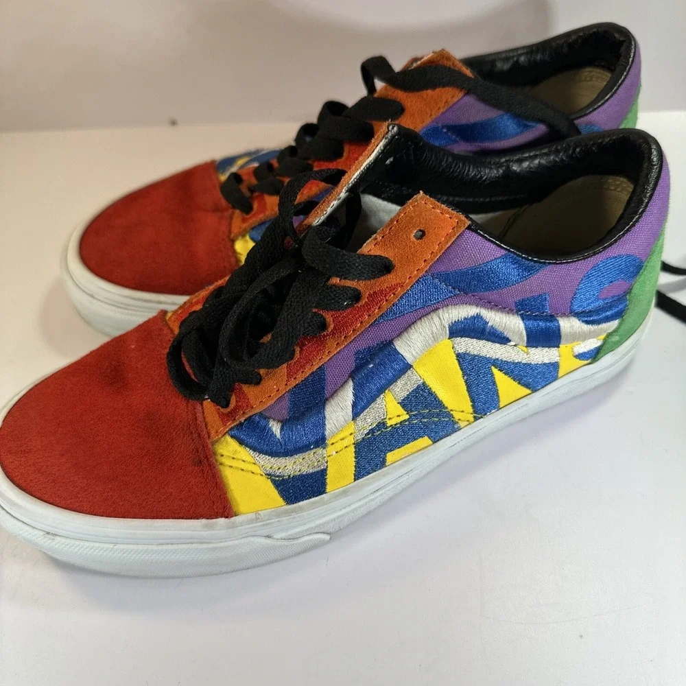 VANS Off The Wall Old Skool Statement✨ Unisex✨M 5.5✨ W 7 Skate Shoes Color Block